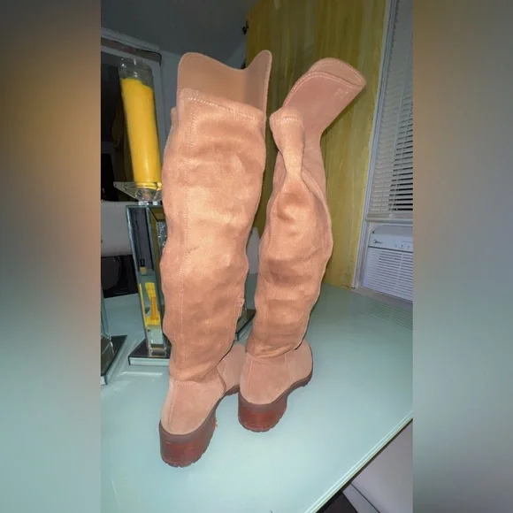 Sole Society Brown Over-the-Knee Boots - Picture 2 of 4